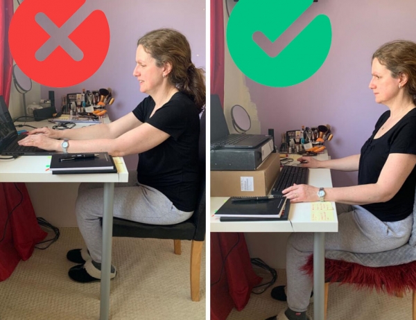 Go to Working from home? Here’s how to set up your desk to protect your back