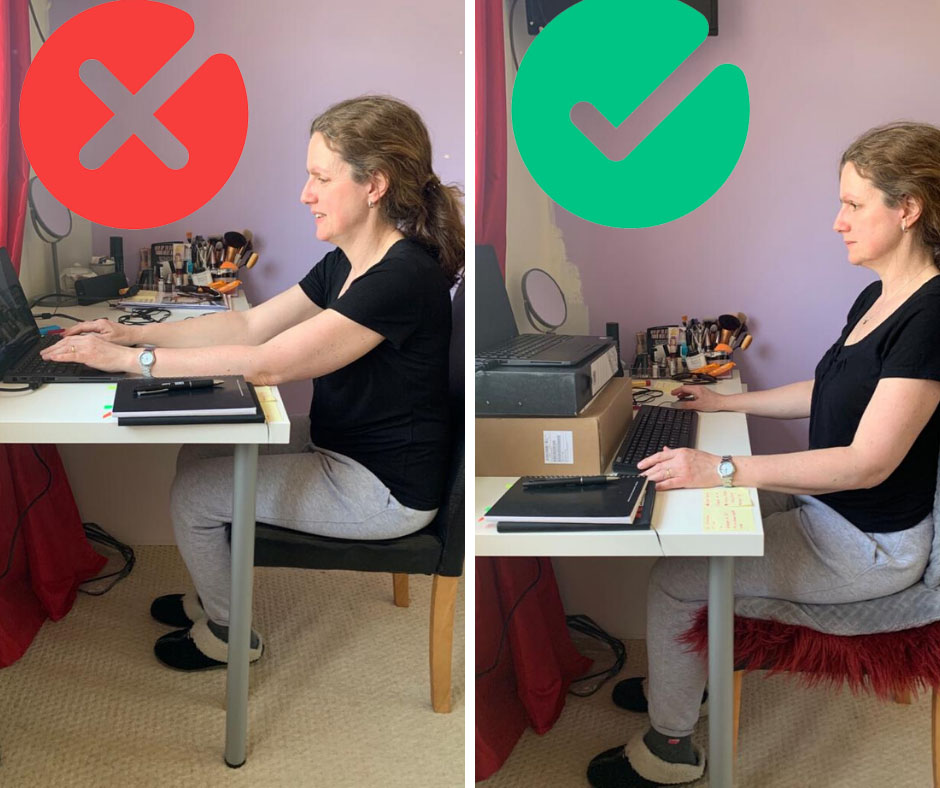Working from home? Here's how to set up your desk to protect your back